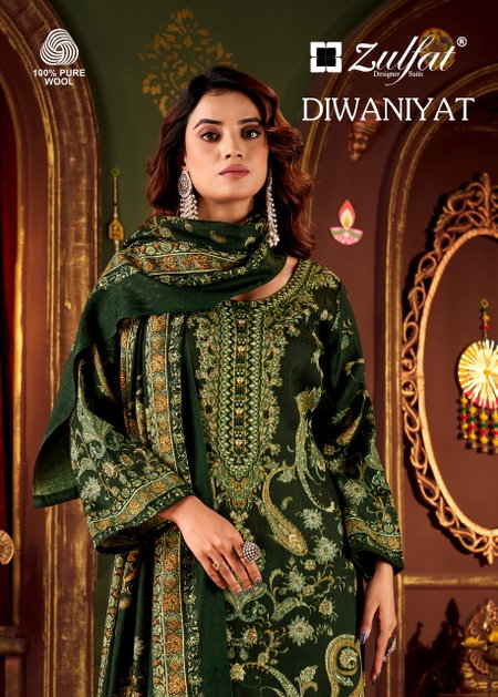 Diwaniyat By Zulfat Woollen Pashmina Dress Material Wholesale Suppliers In Mumbai
